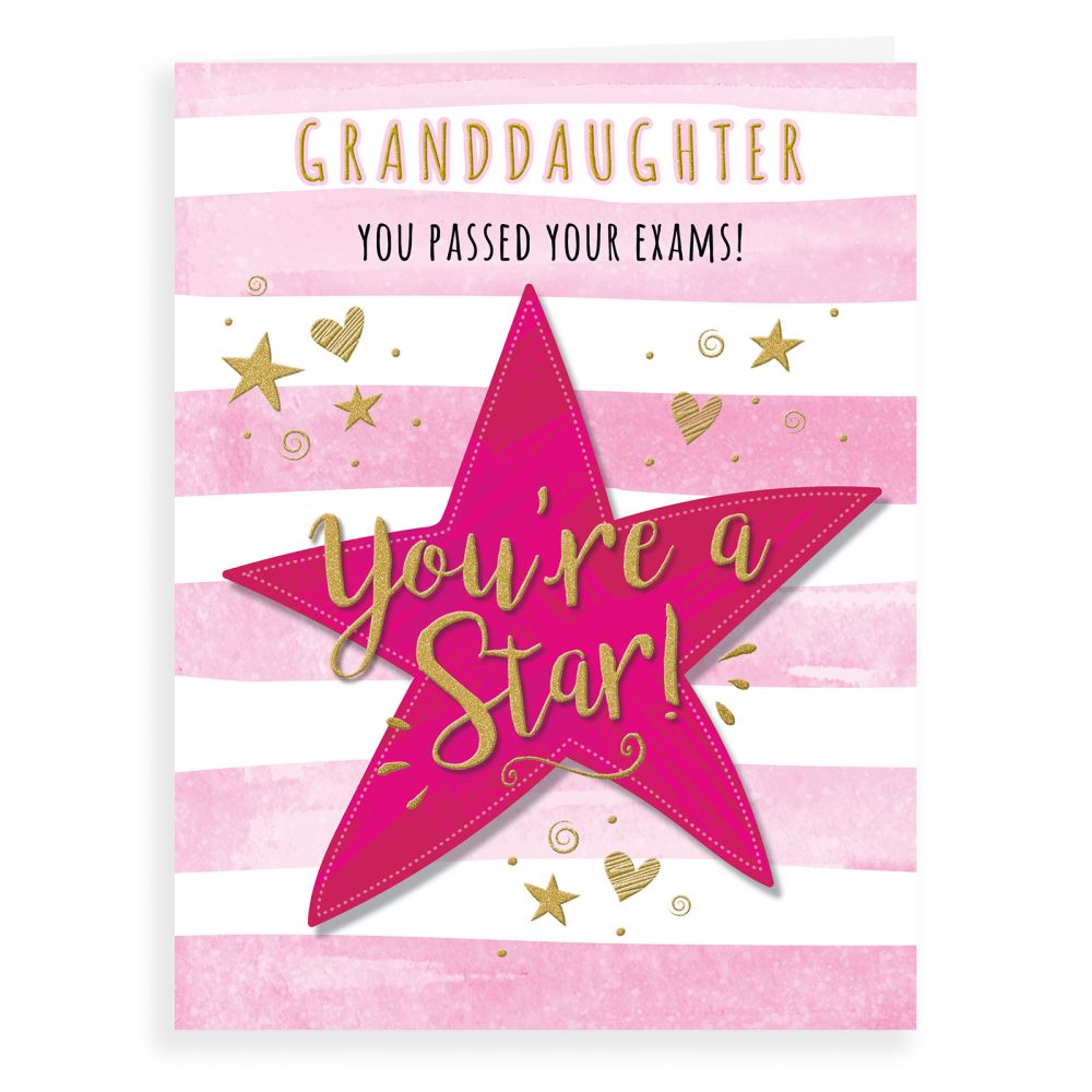 Congratulations To Granddaughter On Her Achievement Cards Direct | Congratulations Card Exam Granddaughter