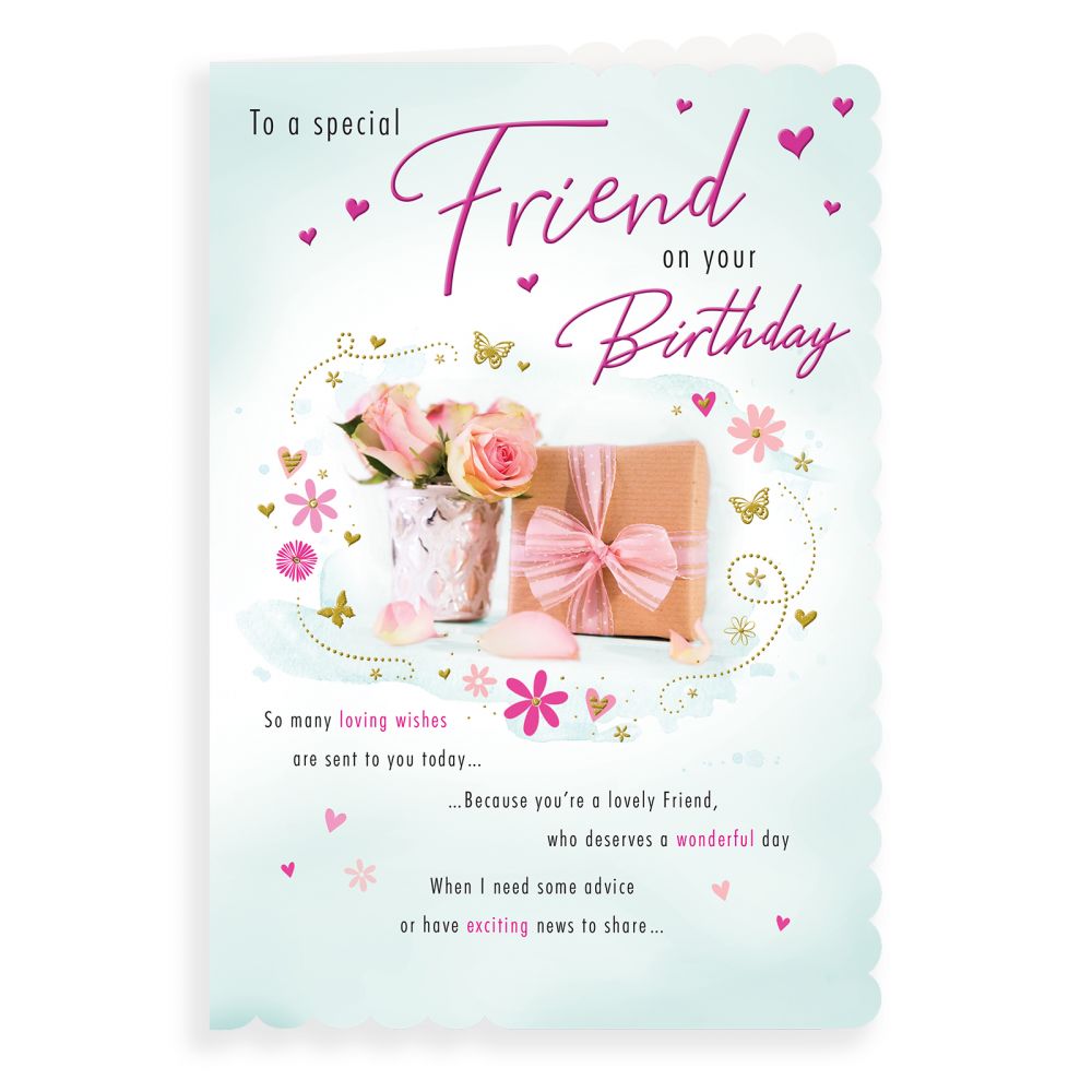 Cards Direct | Birthday Card Friend, Presents & Roses