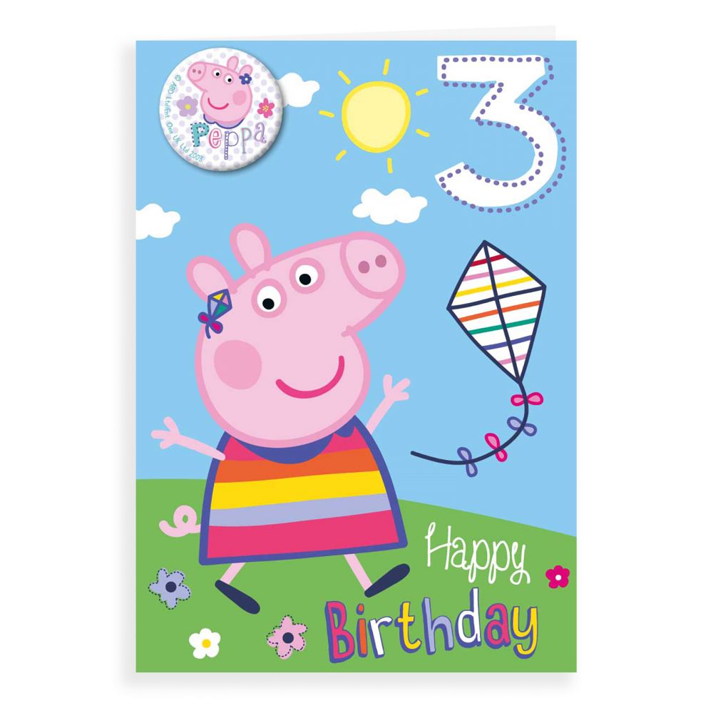 Cards Direct | Birthday Card Peppa Pig 3rd