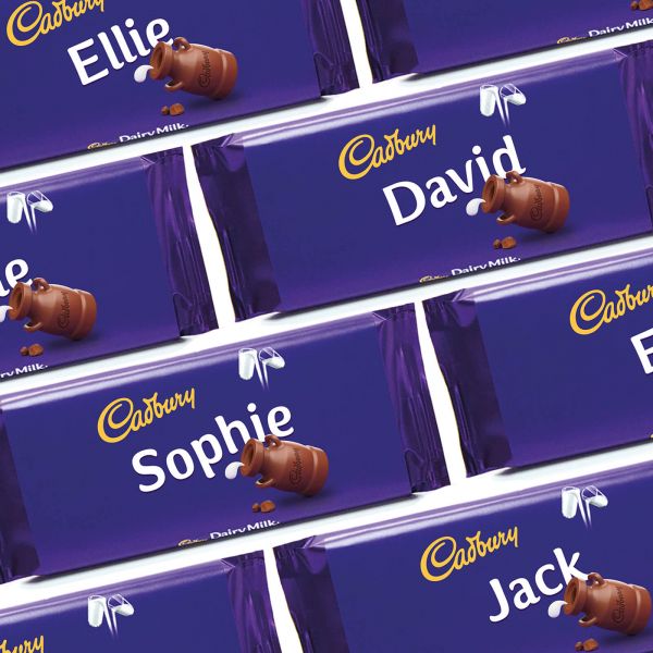 Cards Direct Personalised Name Cadburys Dairy Milk Chocolate