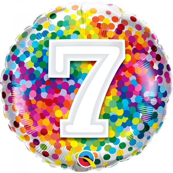 Rainbow Confetti Balloon 07