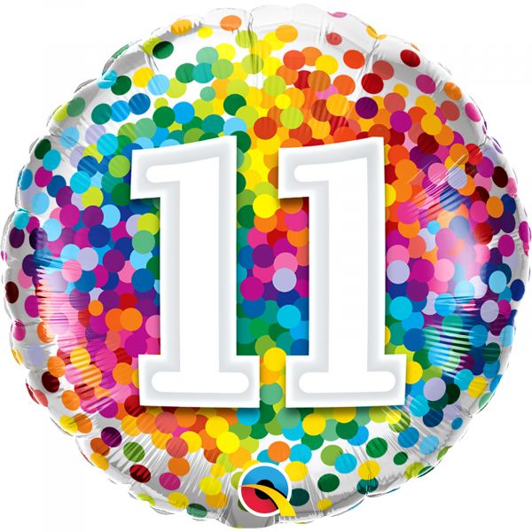 Rainbow Confetti Balloon 11