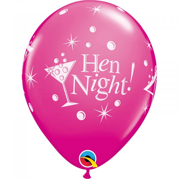 Latex Balloons Hen Night (Pack of 6)