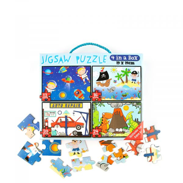 Jigsaw Puzzle for Boys, 72 piece, 4 in 1