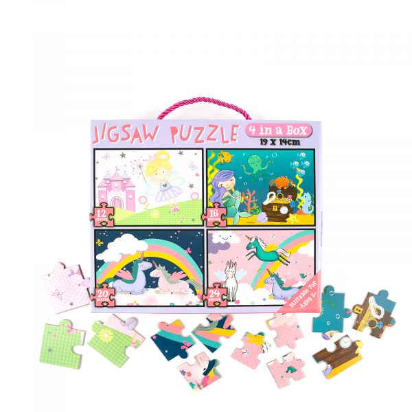 Jigsaw Puzzle for Girls, 72 piece, 4 in 1