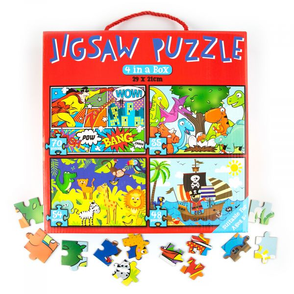 Jigsaw Puzzle for Boys, 207 piece, 4 in 1