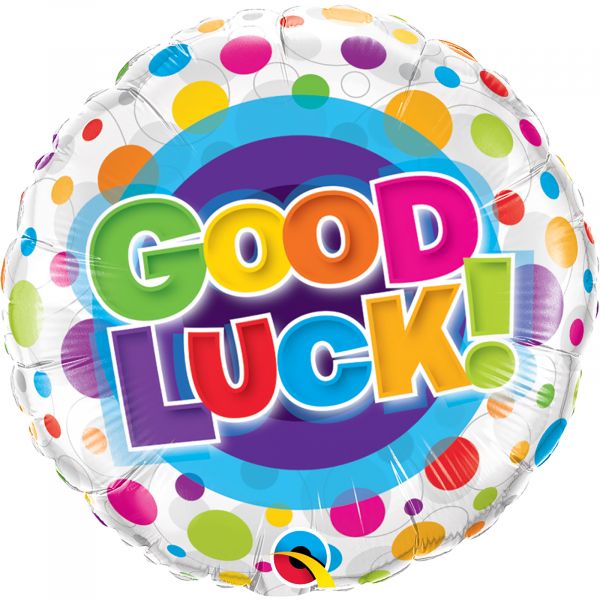 Good Luck Colorful Dots Balloon