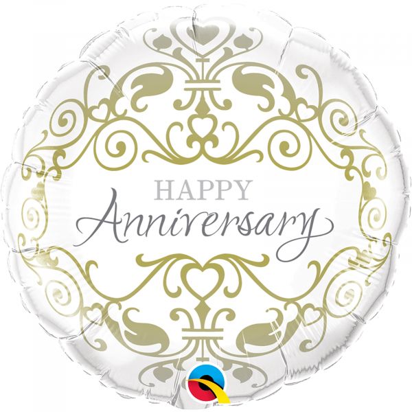 Anniversary Classic , 18" Foil Round Balloon