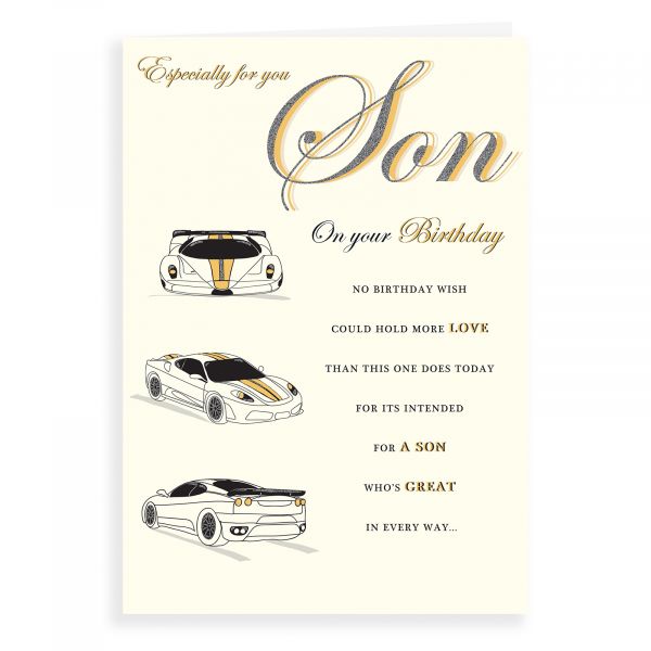 Birthday Card Son, Sports Cars