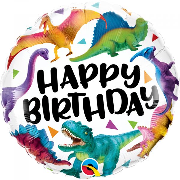 Birthday Colorful Dinosaurs Balloon