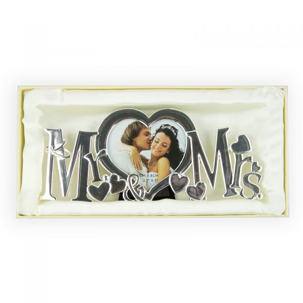 Wedding Mr & Mrs Heart Photo Frame