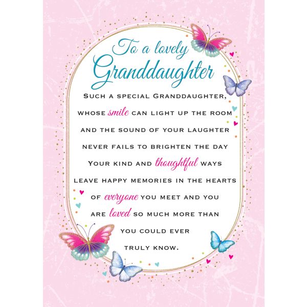 Sentiment Plaque, Granddaughter