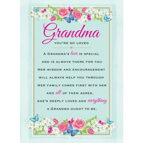 Sentiment Plaque, Grandma