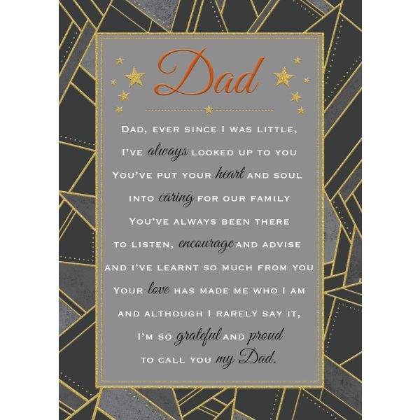 Sentiment Plaque, Dad