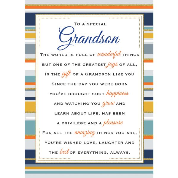 Sentiment Plaque, Grandson