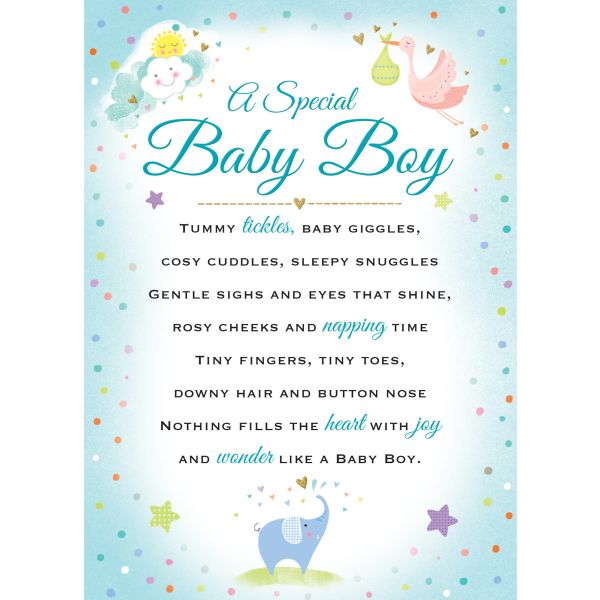 Sentiment Plaque, Baby Boy