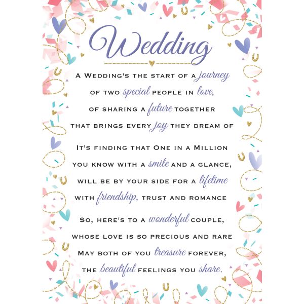 Sentiment Plaque, Wedding