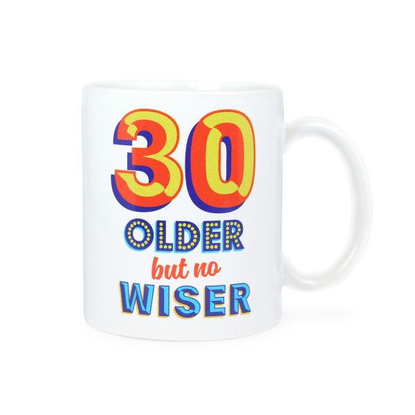 Age 30 Birthday Mug, Older But No Wiser
