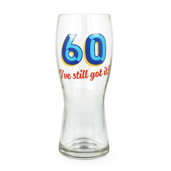 Age 60 Birthday Beer Glass, I've Still Got It