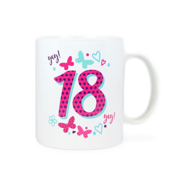 Age 18 Female Birthday Mug
