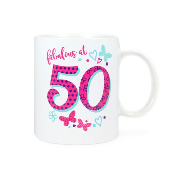 Age 50 Female Birthday Mug