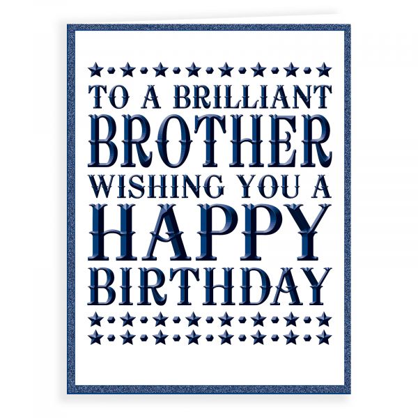 Birthday Card Brother, Foil Tyoe