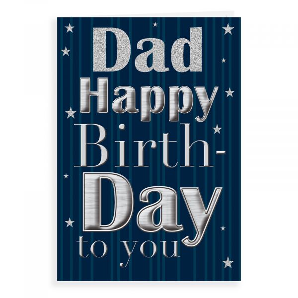 Birthday Card Dad, Large Text