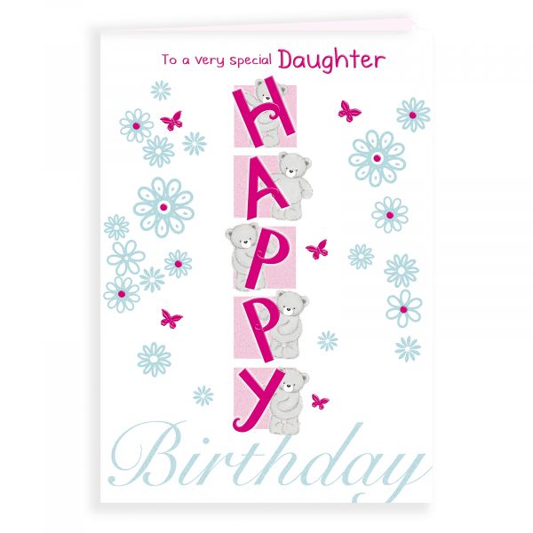 Birthday Card Daughter, Happy Bears