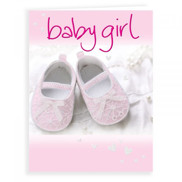 Baby Card Baby Girl, Booties