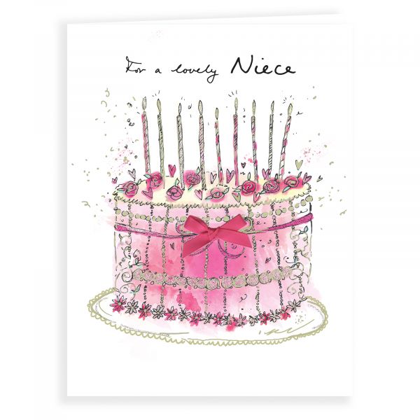 Birthday Card Niece, Rosalie Cake