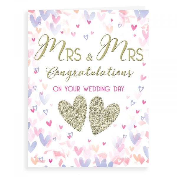 Wedding Card, Mrs & Mrs
