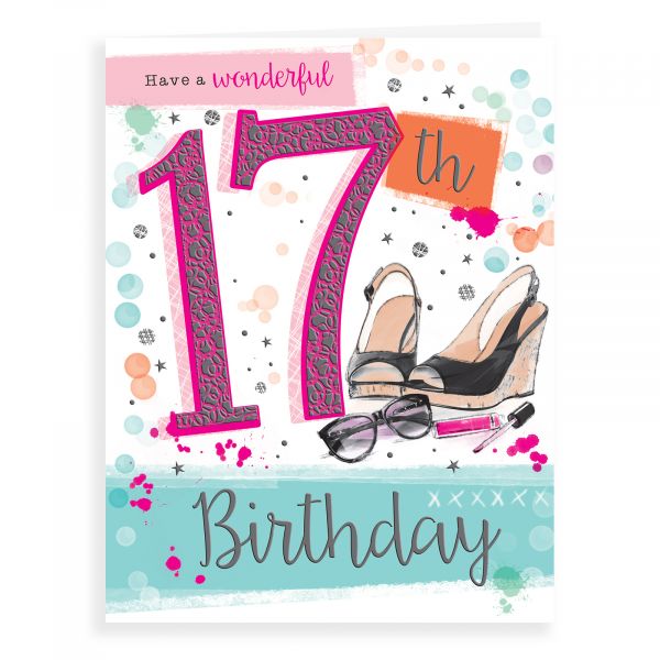 Birthday Card Age 17 F