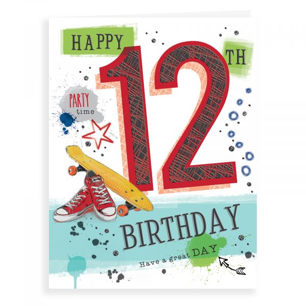 Birthday Card Age 12 M