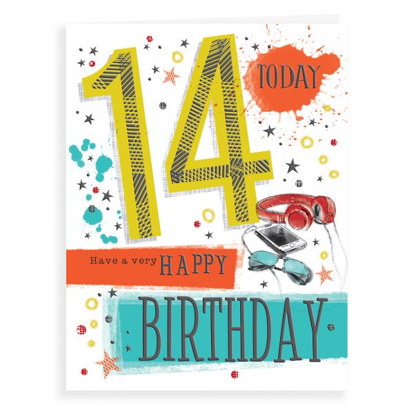 Birthday Card Age 14 M