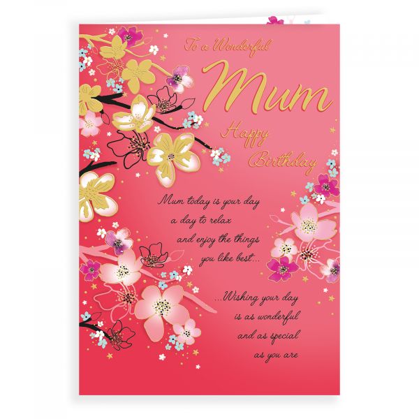 Birthday Card Mum, Floral