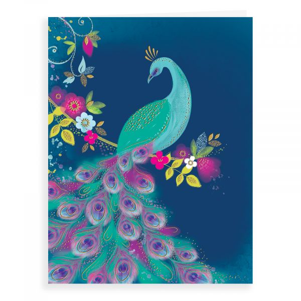 Blank Card, Peacock