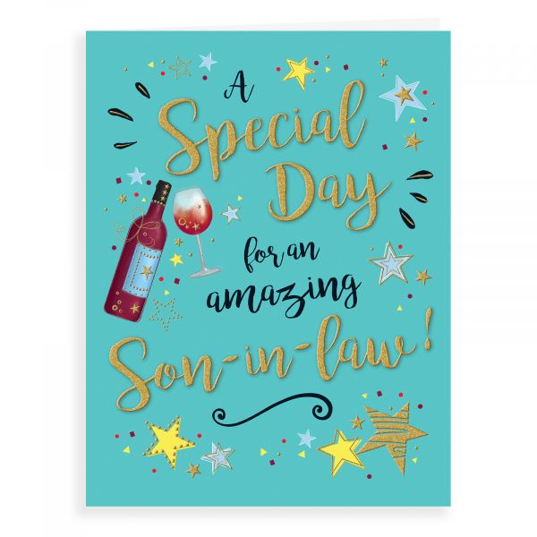 Birthday Card Son In Law, Wine