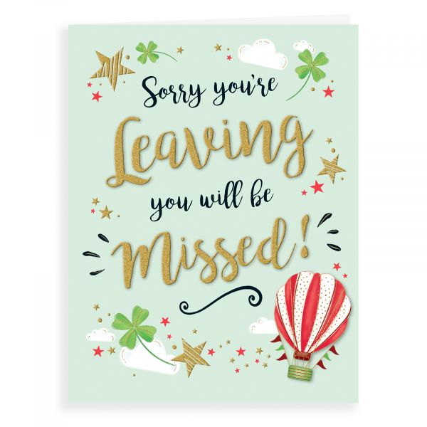 Leaving Card, Hot Air Balloon