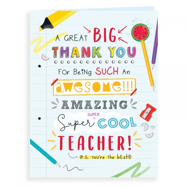 Thank You Card Teacher