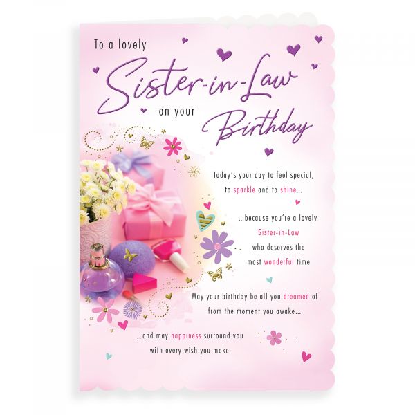 Cards Direct Birthday Card Sister In Law Butterfly 