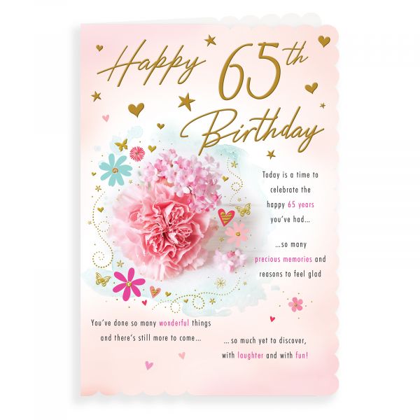 Birthday Card Age 65 F