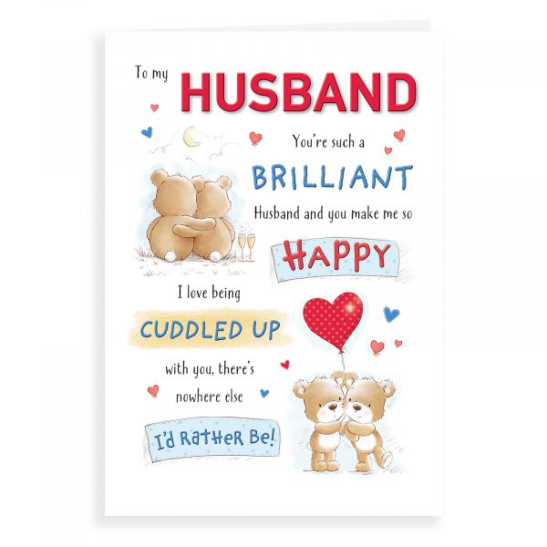 Birthday Card Husband, Bear Couple