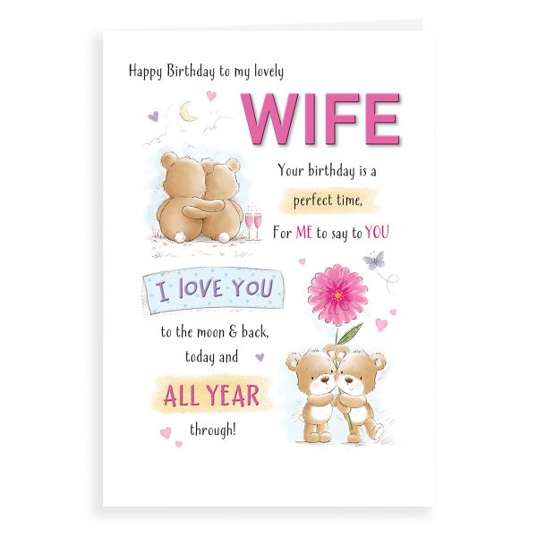 Birthday Card Wife, Bear Couple