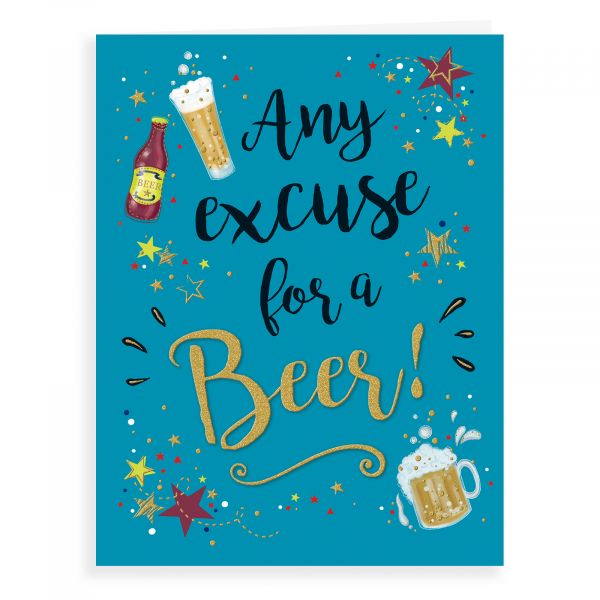 Birthday Card Open, Beer 