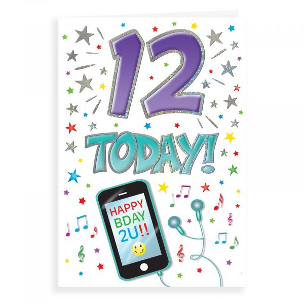 Birthday Card Age 12