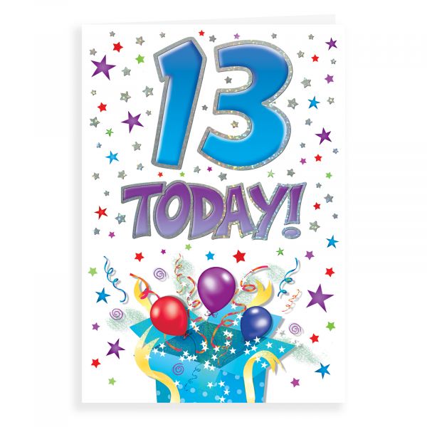 Birthday Card Age 13 M, That Funny Age