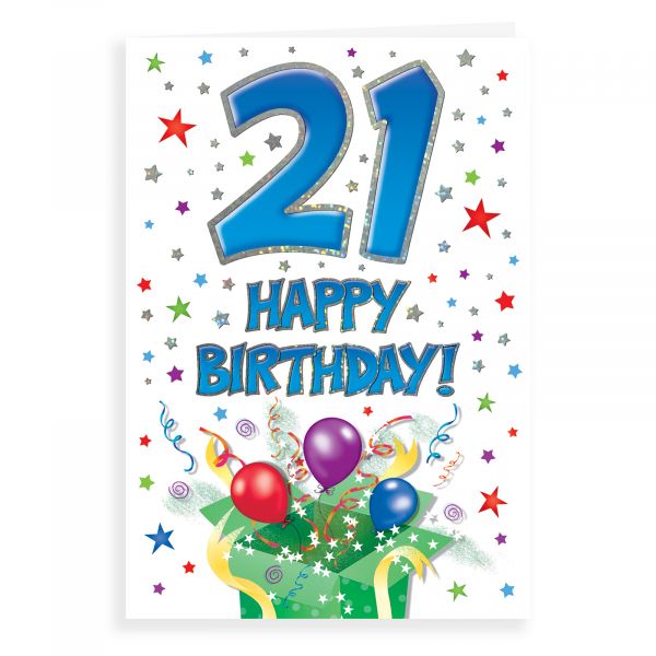 Birthday Card Age 21 M, That Funny Age