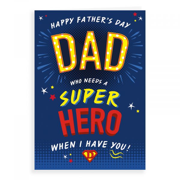 Father's Day Card Dad, Super Dad