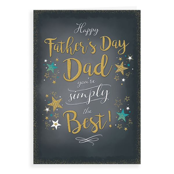 Father's Day Card Dad, Typography