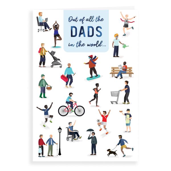 Father's Day Card Dad, Dads In A Million